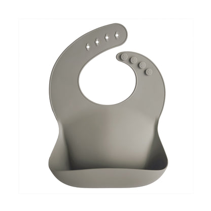 Mushie Silicone Baby Bib – Adjustable Catch-All