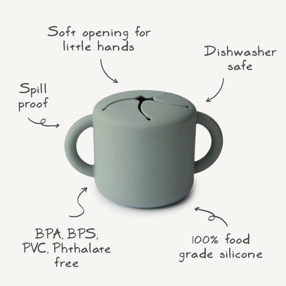Mushie Silicone Snack Cup – Spill-Proof