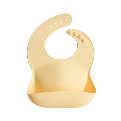 Mushie Silicone Baby Bib – Adjustable Catch-All