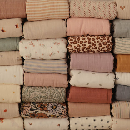 Mushie Muslin Swaddle Blanket – Organic Cotton