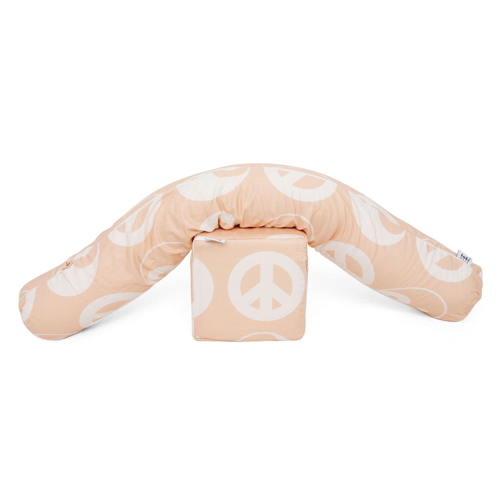 Organic Support Pillow - Beige Yin Yang