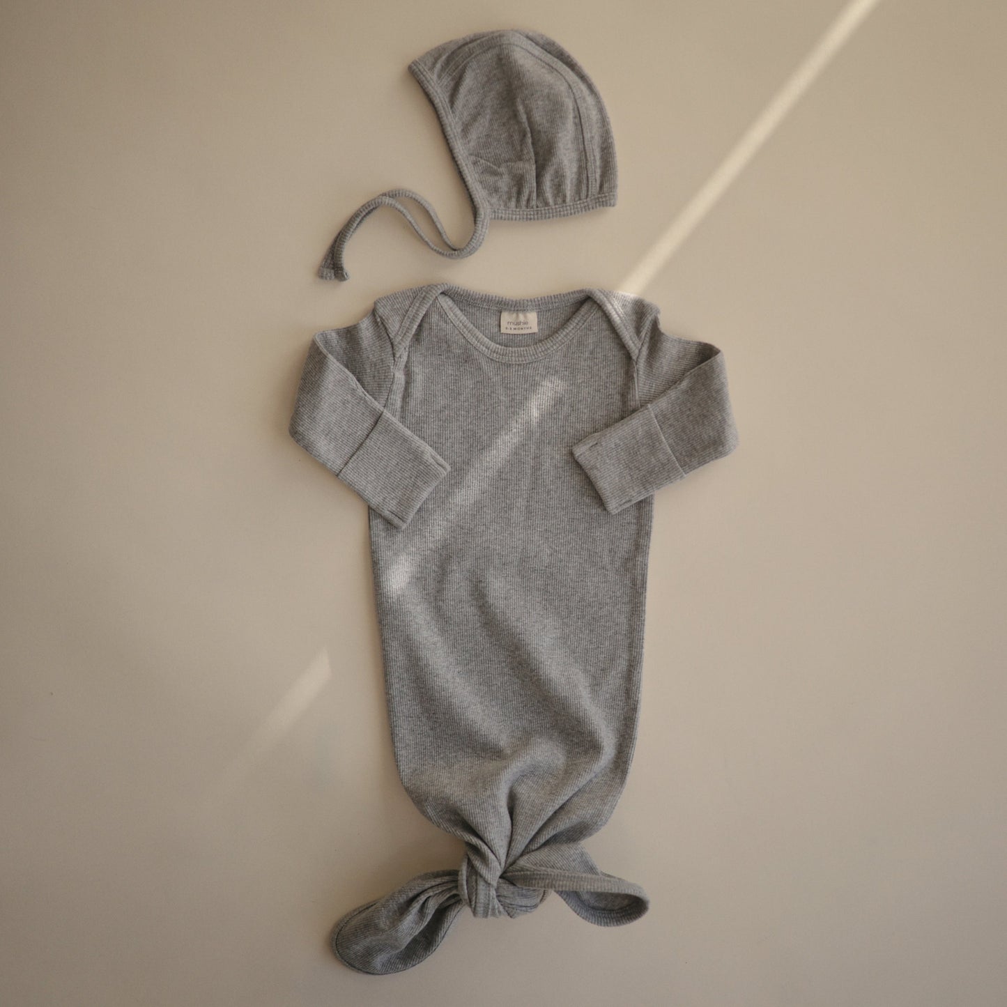 Mushie Baby Bonnet – Organic Cotton Rib Knit