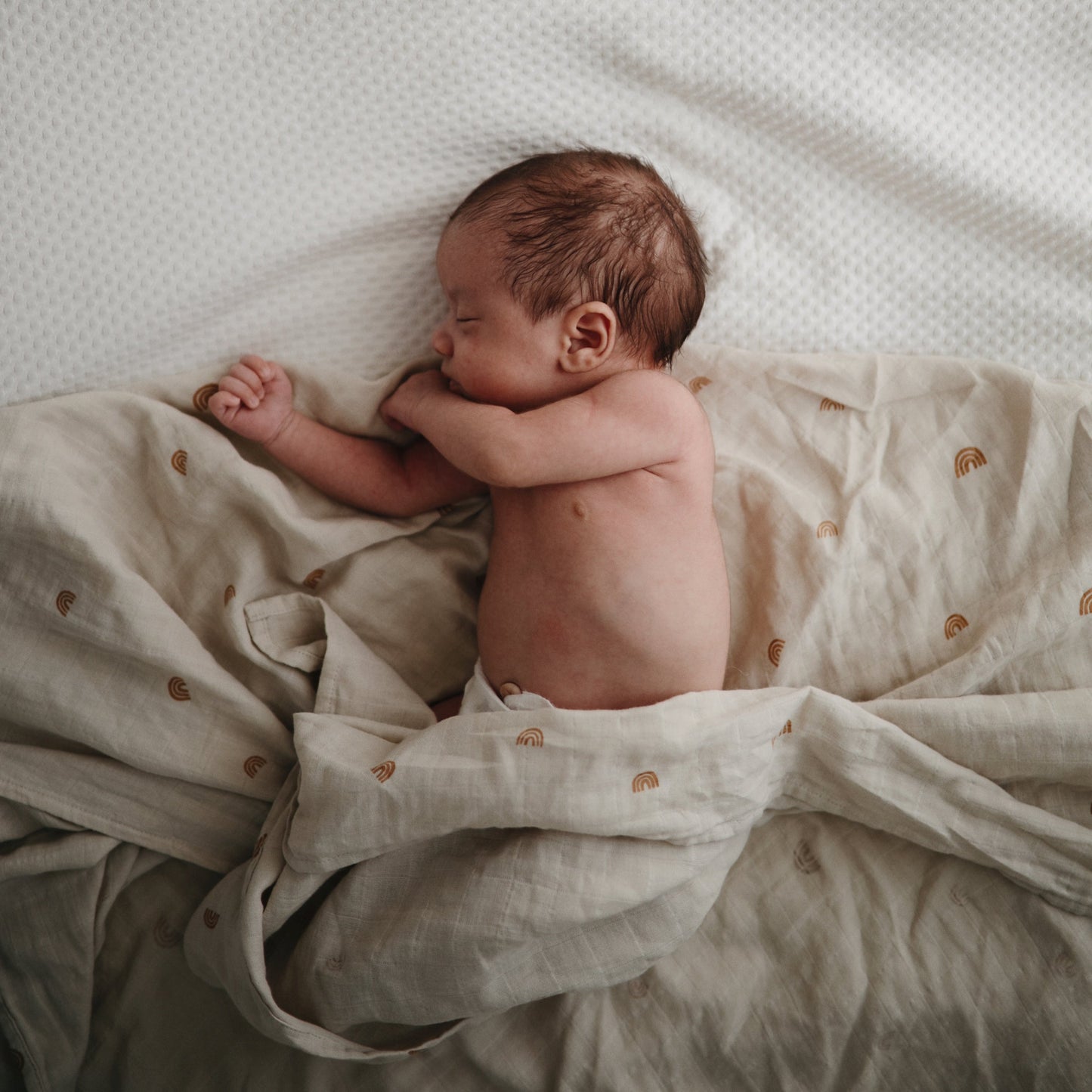 Mushie Muslin Swaddle Blanket – Organic Cotton