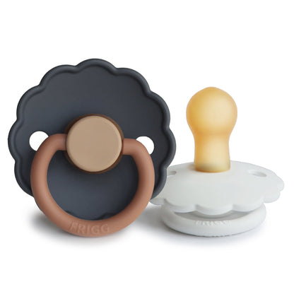 Mushie FRIGG Daisy Pacifier 2-Pack – Natural Rubber