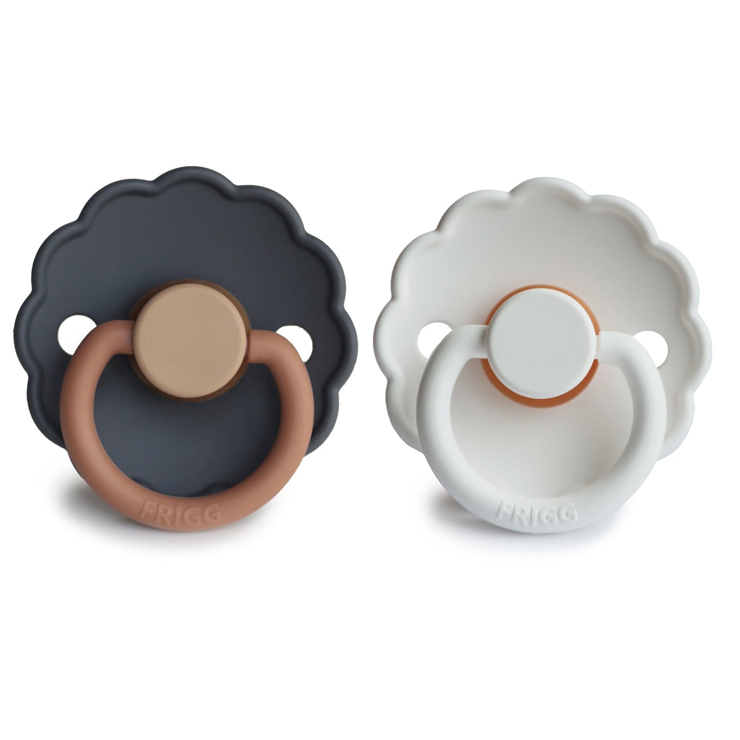 Mushie FRIGG Daisy Pacifier 2-Pack – Natural Rubber