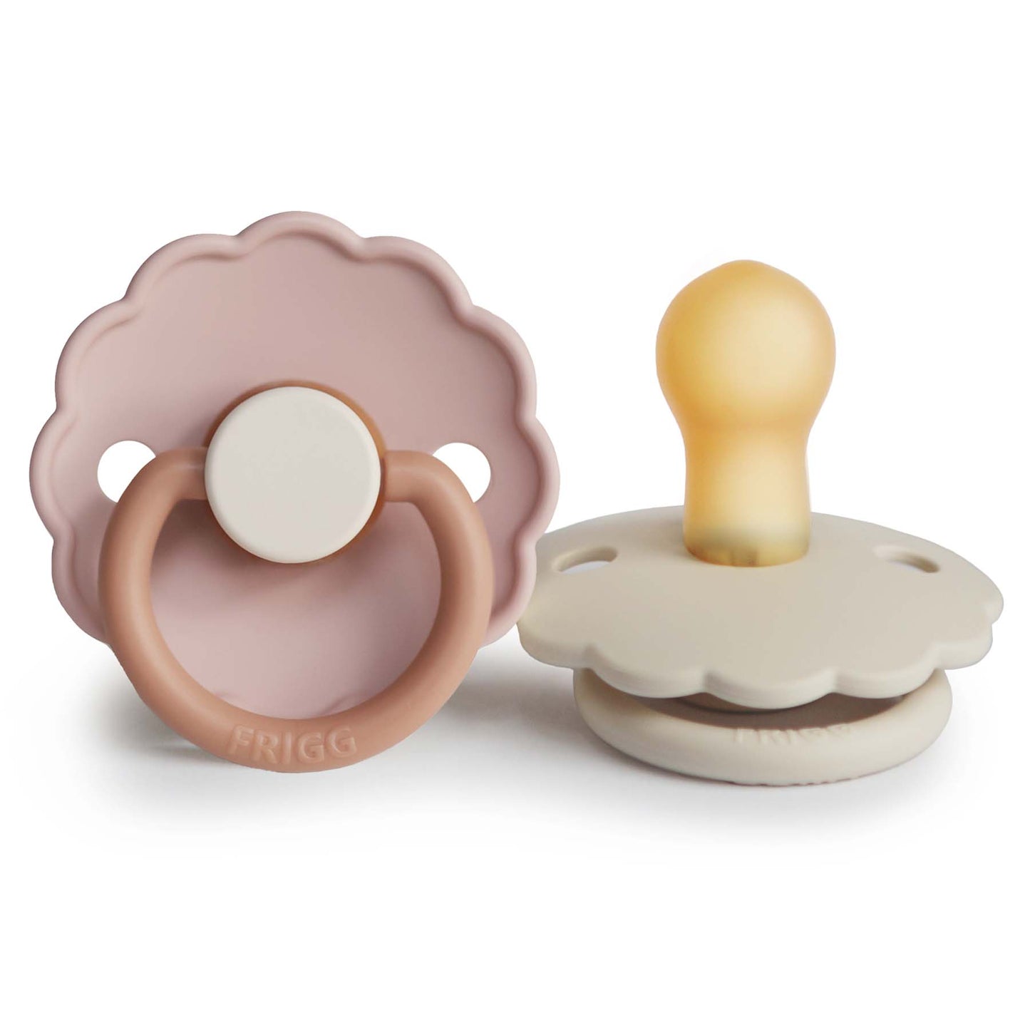 Mushie FRIGG Daisy Pacifier 2-Pack – Natural Rubber