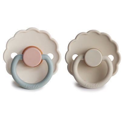 Mushie FRIGG Daisy Pacifier 2-Pack – Natural Rubber