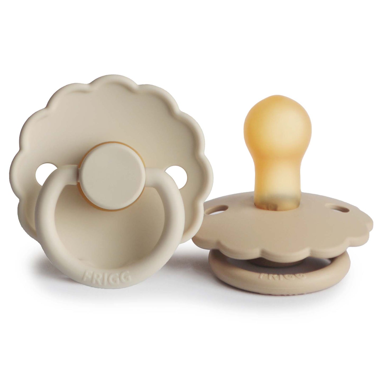 Mushie FRIGG Daisy Pacifier 2-Pack – Natural Rubber