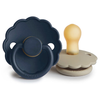 Mushie FRIGG Daisy Pacifier 2-Pack – Natural Rubber