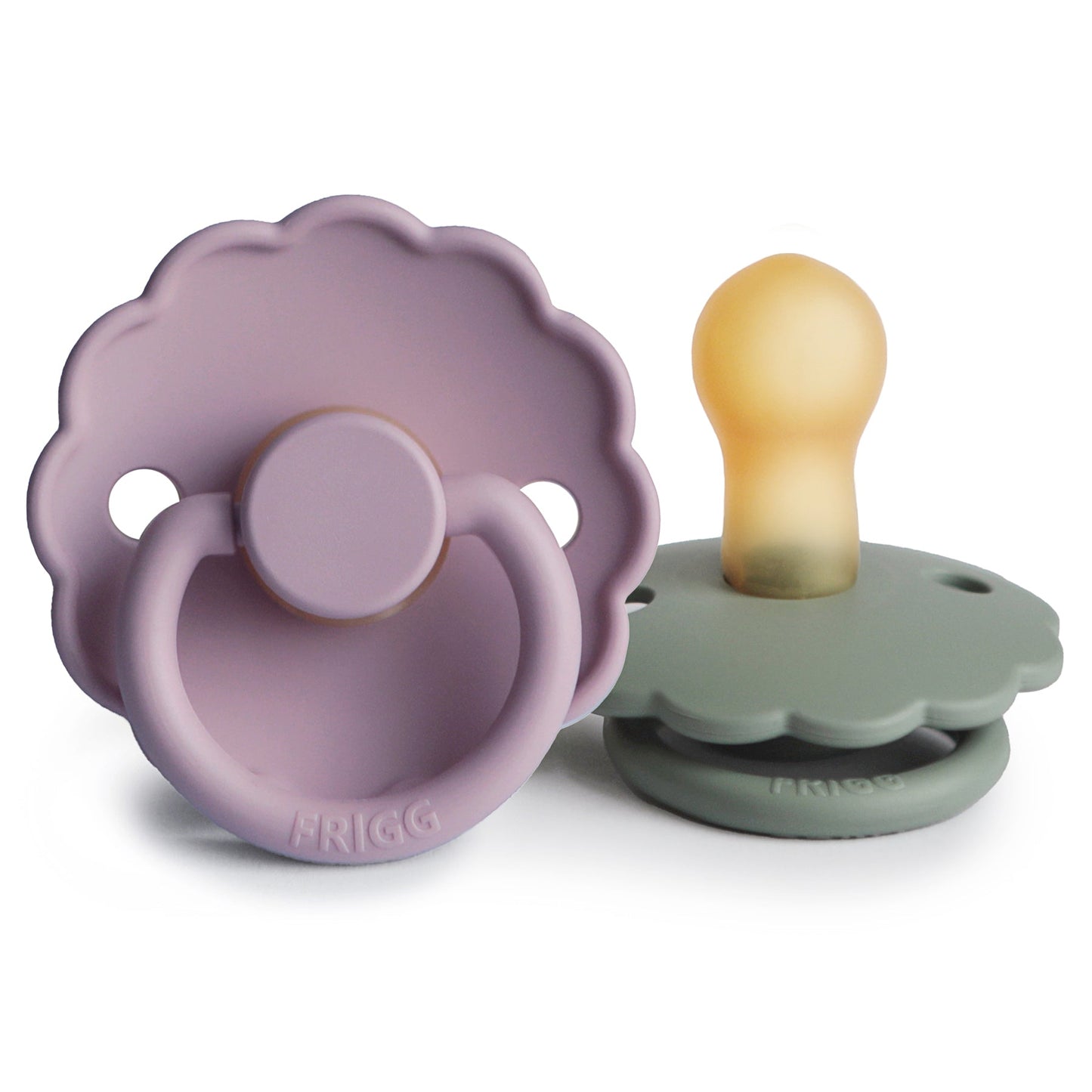 Mushie FRIGG Daisy Pacifier 2-Pack – Natural Rubber