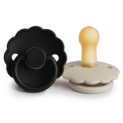 Mushie FRIGG Daisy Pacifier 2-Pack – Natural Rubber