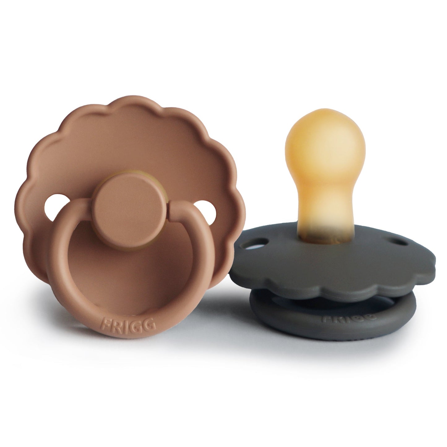 Mushie FRIGG Daisy Pacifier 2-Pack – Natural Rubber