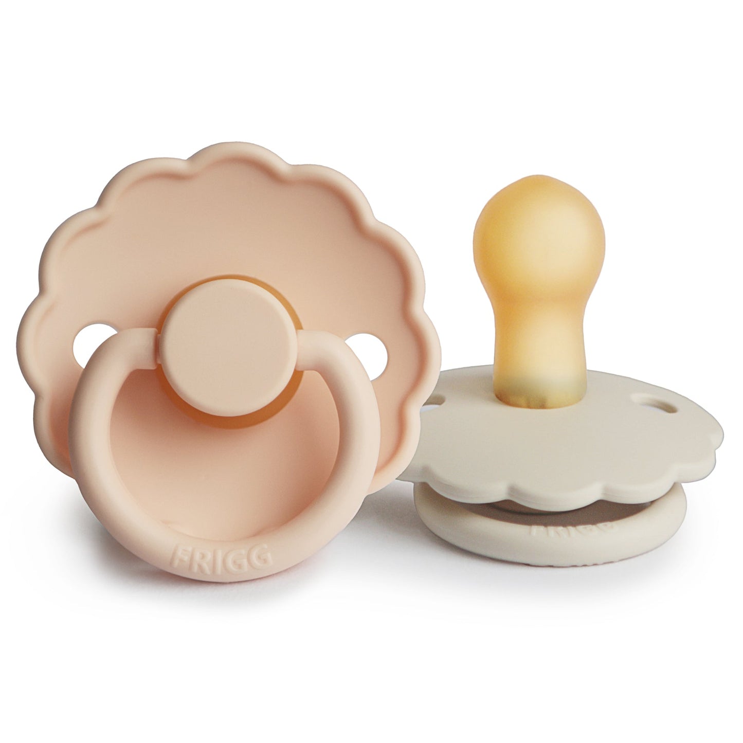 Mushie FRIGG Daisy Pacifier 2-Pack – Natural Rubber
