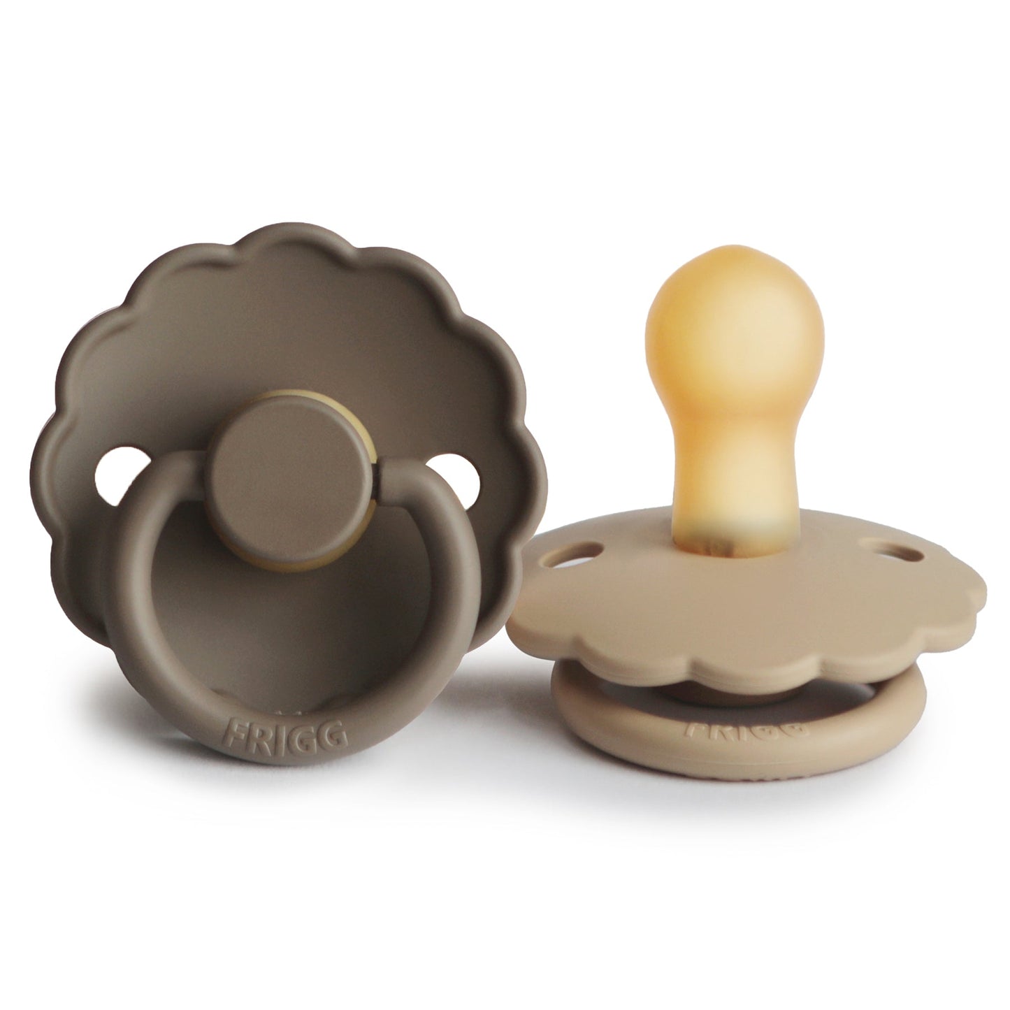 Mushie FRIGG Daisy Pacifier 2-Pack – Natural Rubber