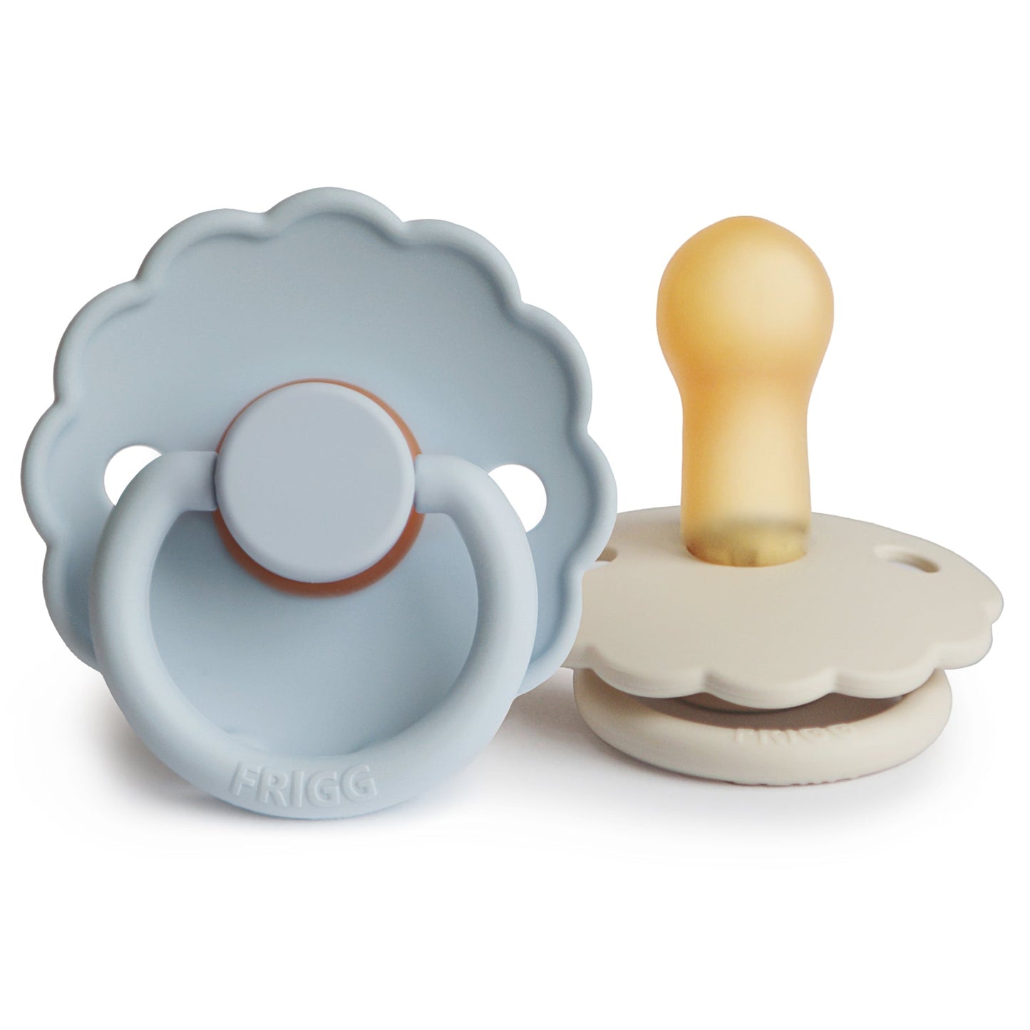 Mushie FRIGG Daisy Pacifier 2-Pack – Natural Rubber