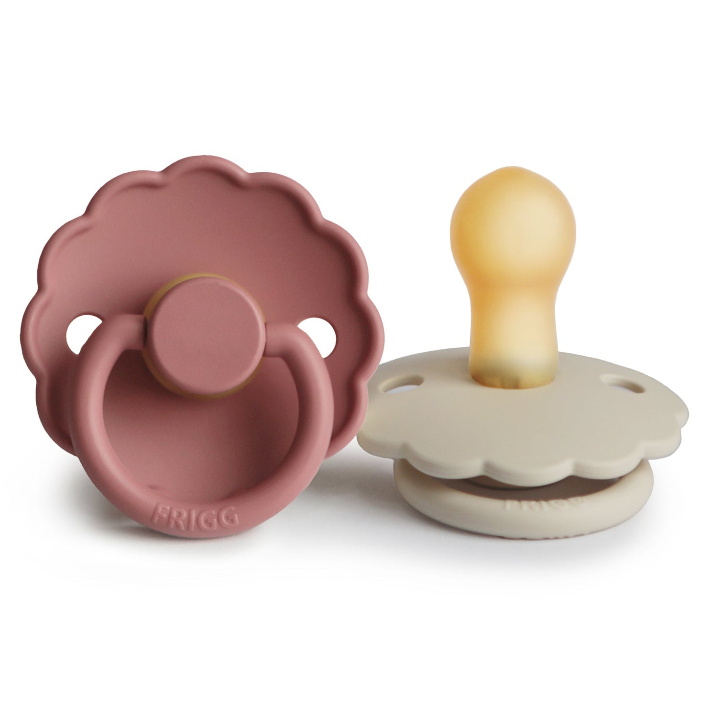 Mushie FRIGG Daisy Pacifier 2-Pack – Natural Rubber