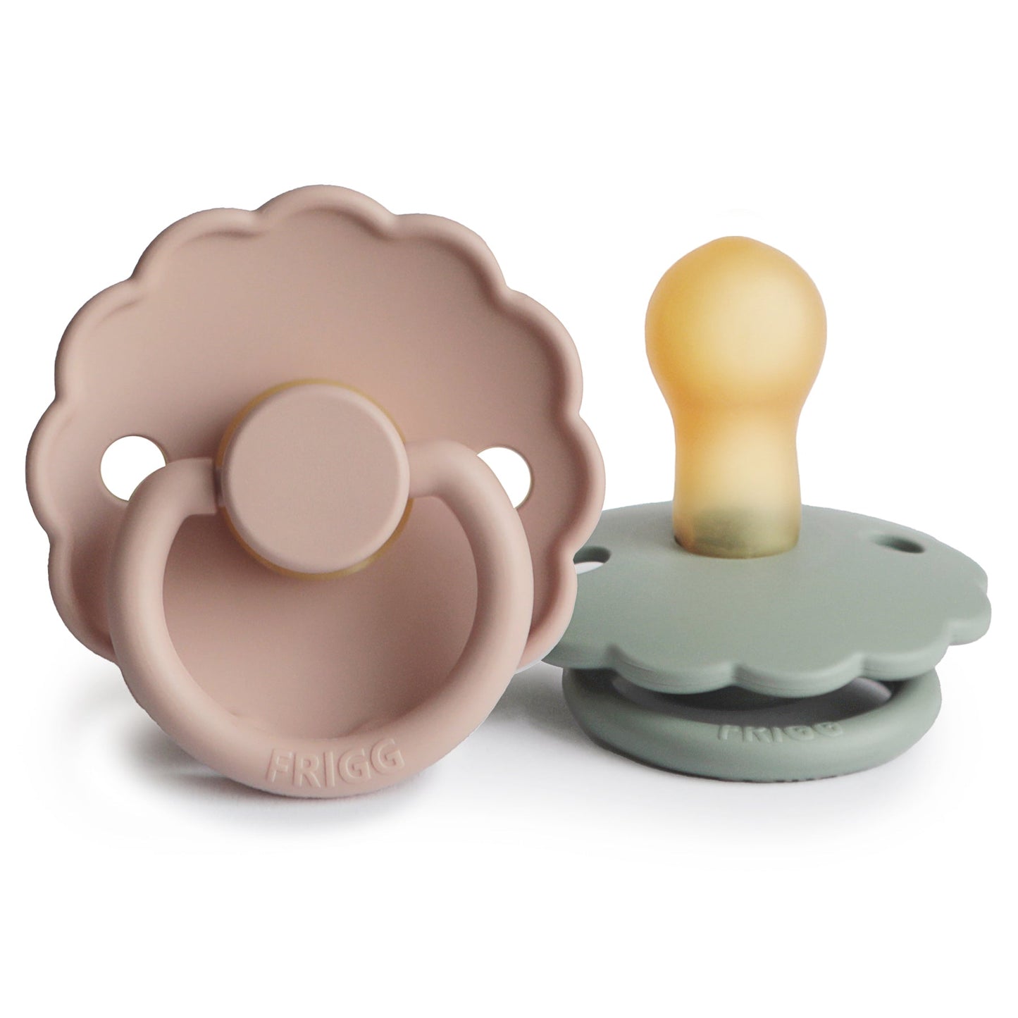 Mushie FRIGG Daisy Pacifier 2-Pack – Natural Rubber
