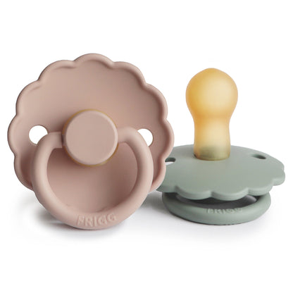 Mushie FRIGG Daisy Pacifier 2-Pack – Natural Rubber