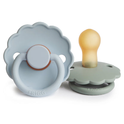 Mushie FRIGG Daisy Pacifier 2-Pack – Natural Rubber