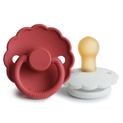 Mushie FRIGG Daisy Pacifier 2-Pack – Natural Rubber