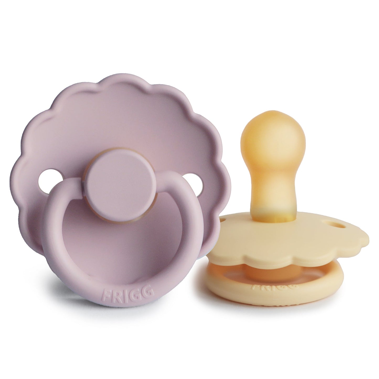 Mushie FRIGG Daisy Pacifier 2-Pack – Natural Rubber
