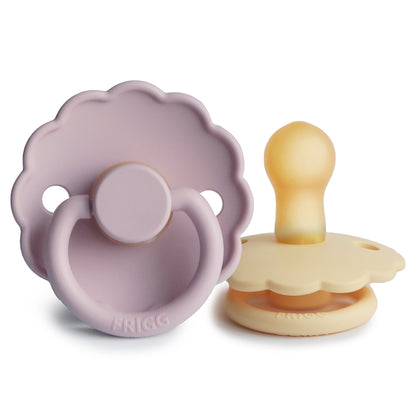 Mushie FRIGG Daisy Pacifier 2-Pack – Natural Rubber