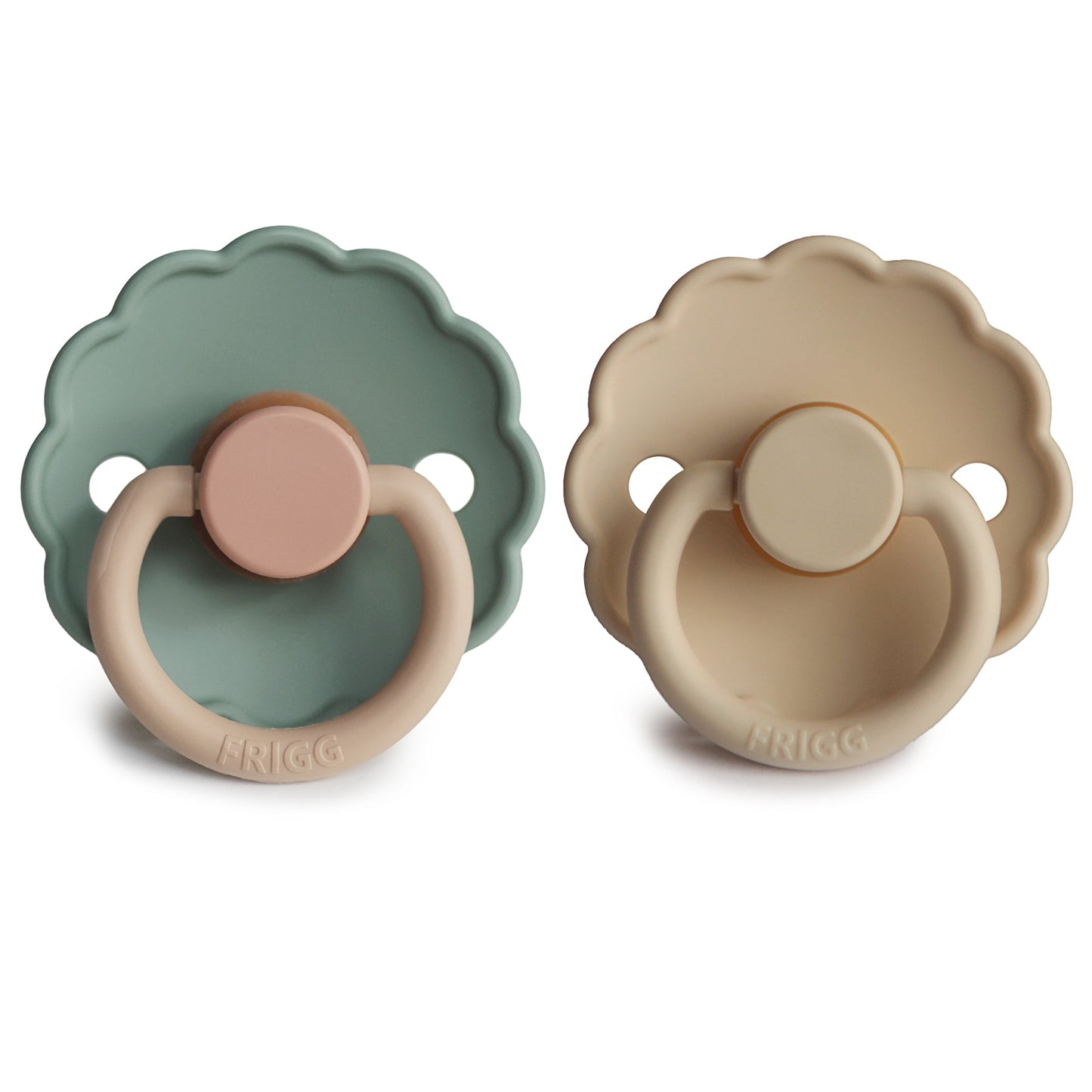 Mushie FRIGG Daisy Pacifier 2-Pack – Natural Rubber
