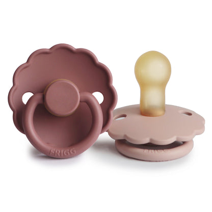Mushie FRIGG Daisy Pacifier 2-Pack – Natural Rubber