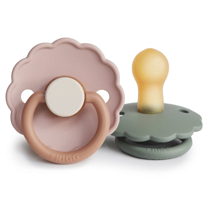 Mushie FRIGG Daisy Pacifier 2-Pack – Natural Rubber