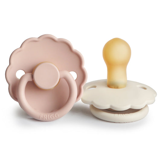 Mushie FRIGG Daisy Pacifier 2-Pack – Natural Rubber