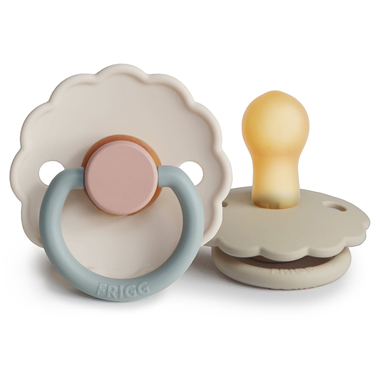 Mushie FRIGG Daisy Pacifier 2-Pack – Natural Rubber