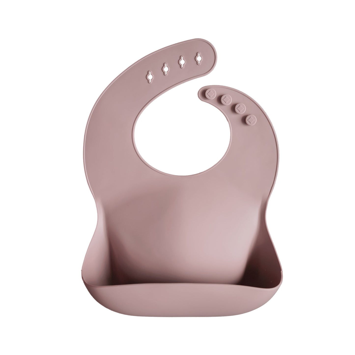 Mushie Silicone Baby Bib – Adjustable Catch-All
