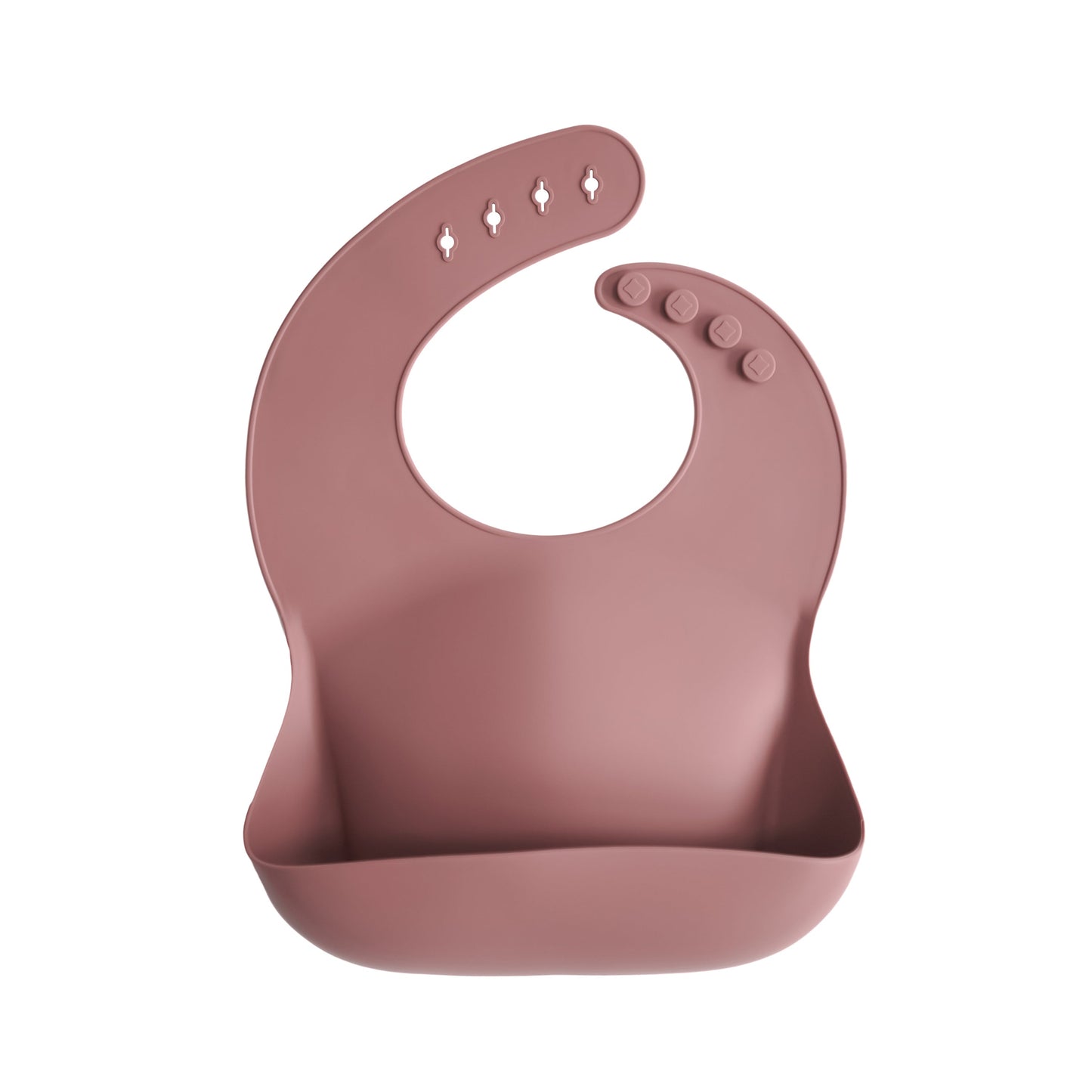 Mushie Silicone Baby Bib – Adjustable Catch-All